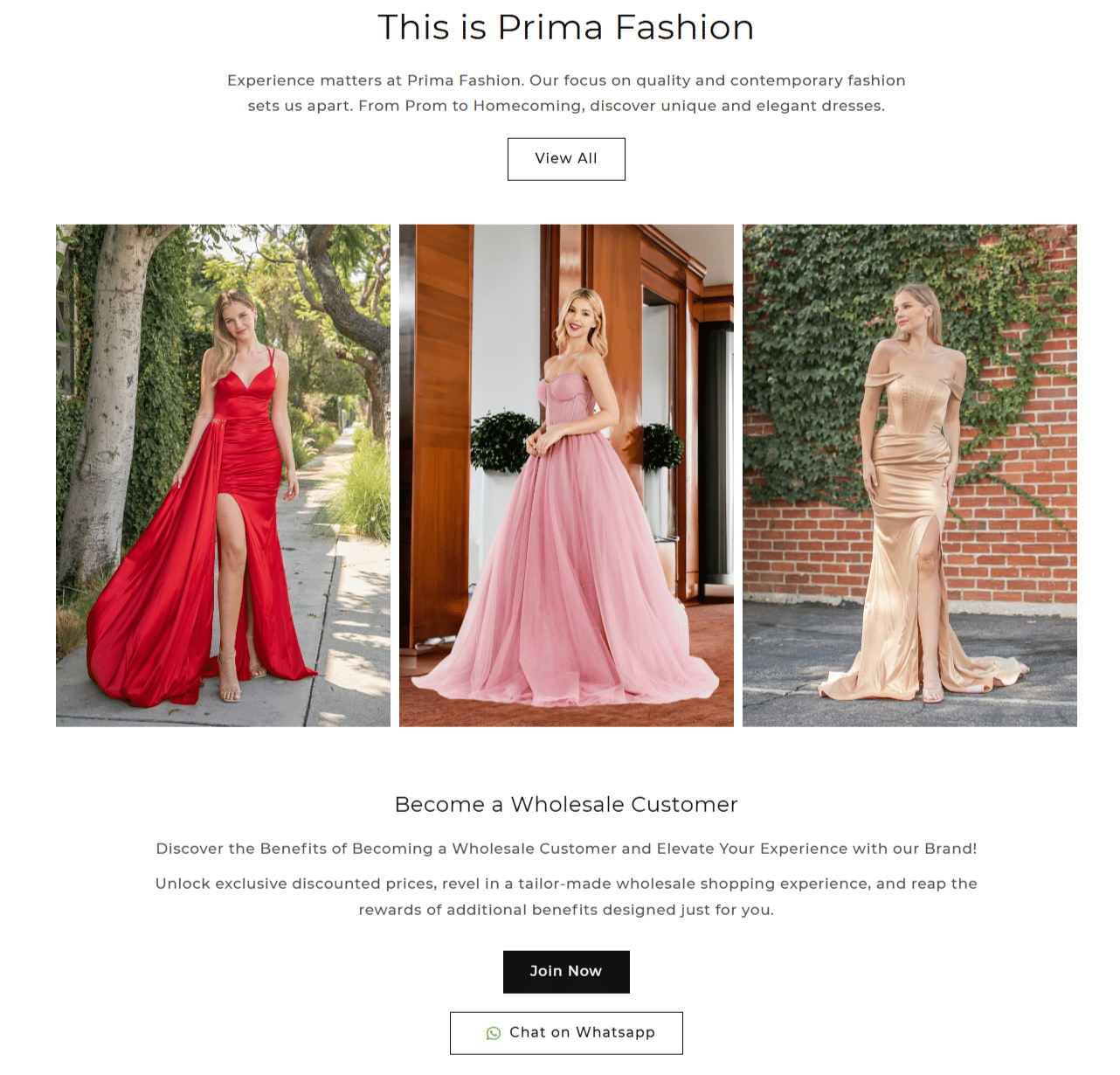 Prima Fashion eCommerce & Digital Storefront