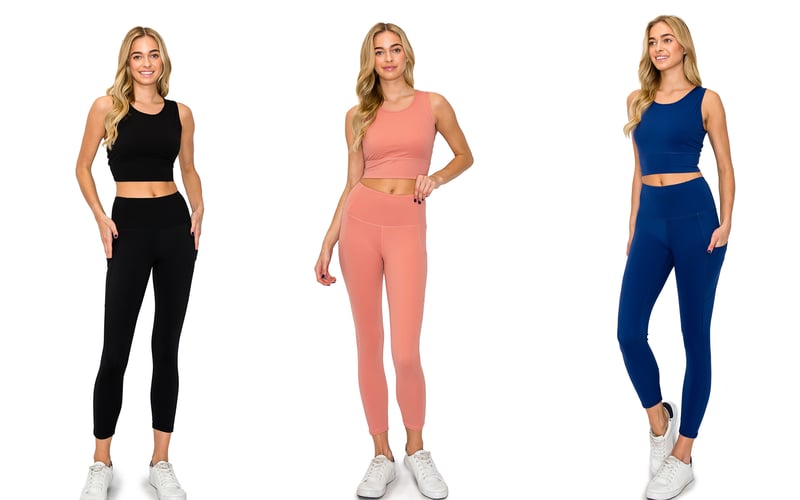 Leggings Set Professional Photoshoot — Amazon Listing