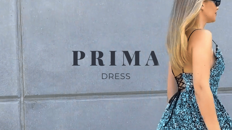 Prima Fashion Website Hero Video